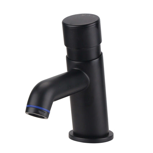 Buy Vision non concussive time adjustable basin single tap modern - black (hot & cold indicators) online UK
