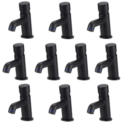 Buy Vision non concussive time adjustable basin single tap modern - black (hot & cold indicators) - 10 pack online UK