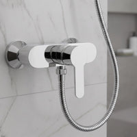 Apollo wall mount shower mixer tap - chrome (no handset)