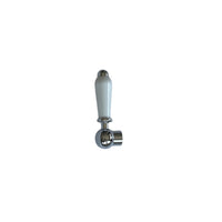 Buy Replacement white ceramic lever with housing and grubscrew for B14 - chrome online UK