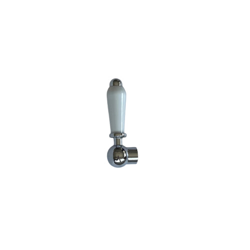 Buy Replacement white ceramic lever with housing and grubscrew for B14 - chrome online UK