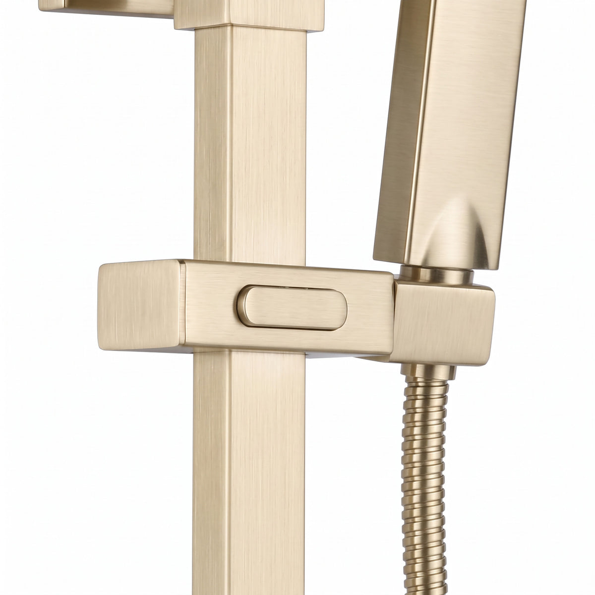 Sliding shower head holder for Enzo - brushed brass