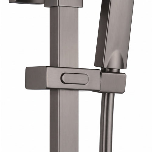 Sliding shower head holder for Enzo - gunmetal grey