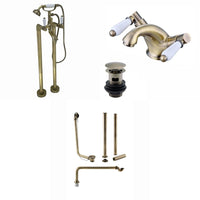 DOWNTON shower bundle antique brass