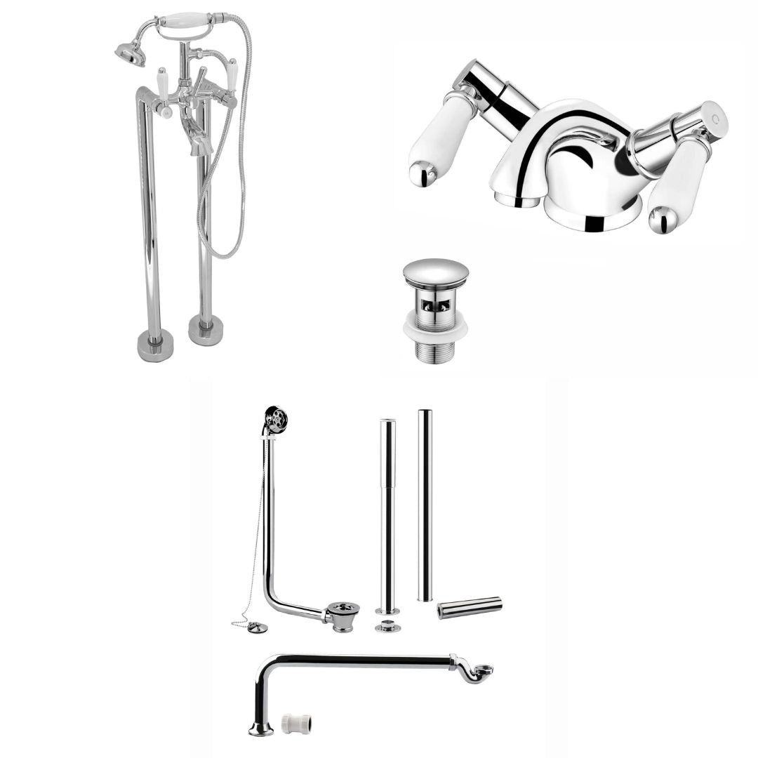 DOWNTON shower bundle chrome