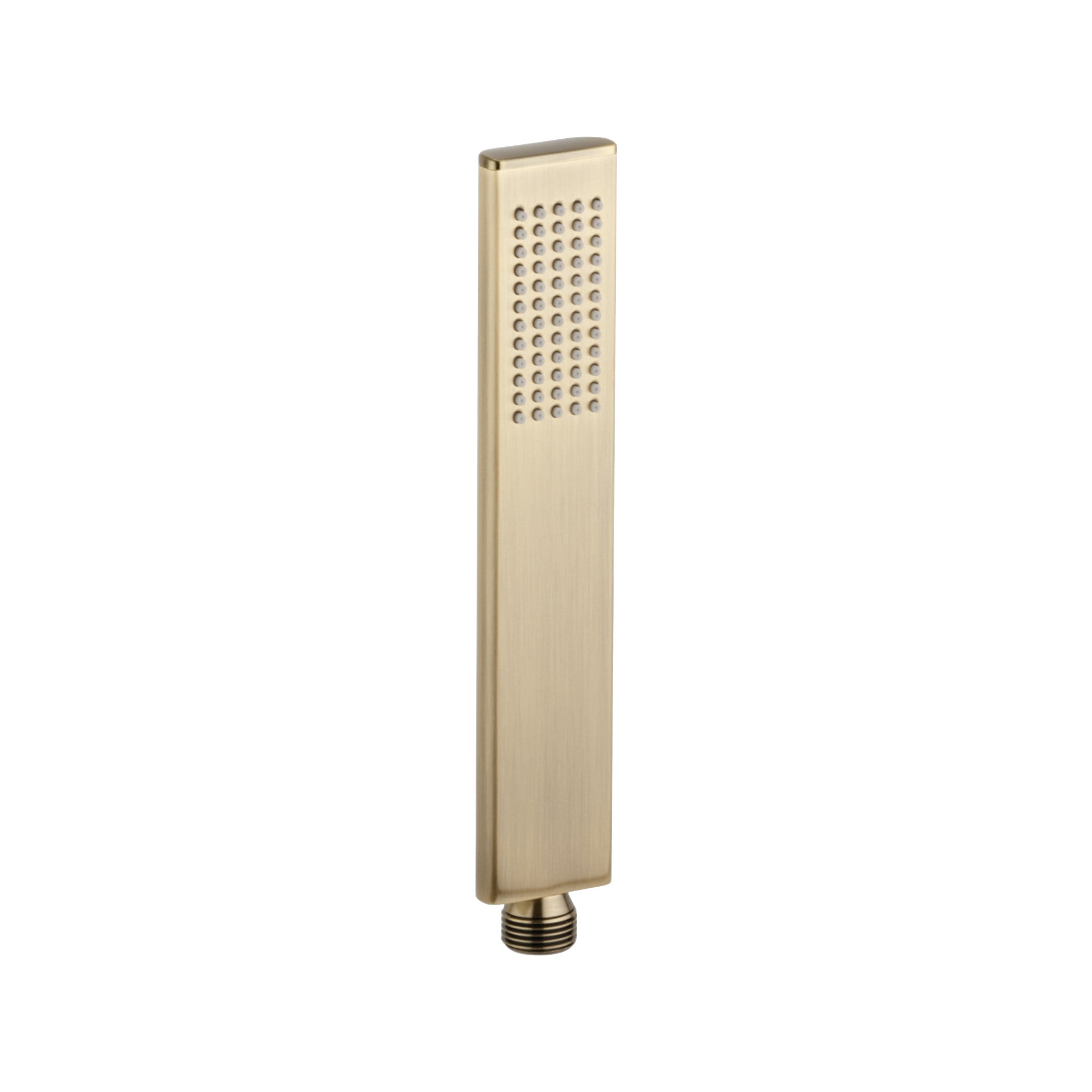 Luxury brass rectangular handset - brushed brass