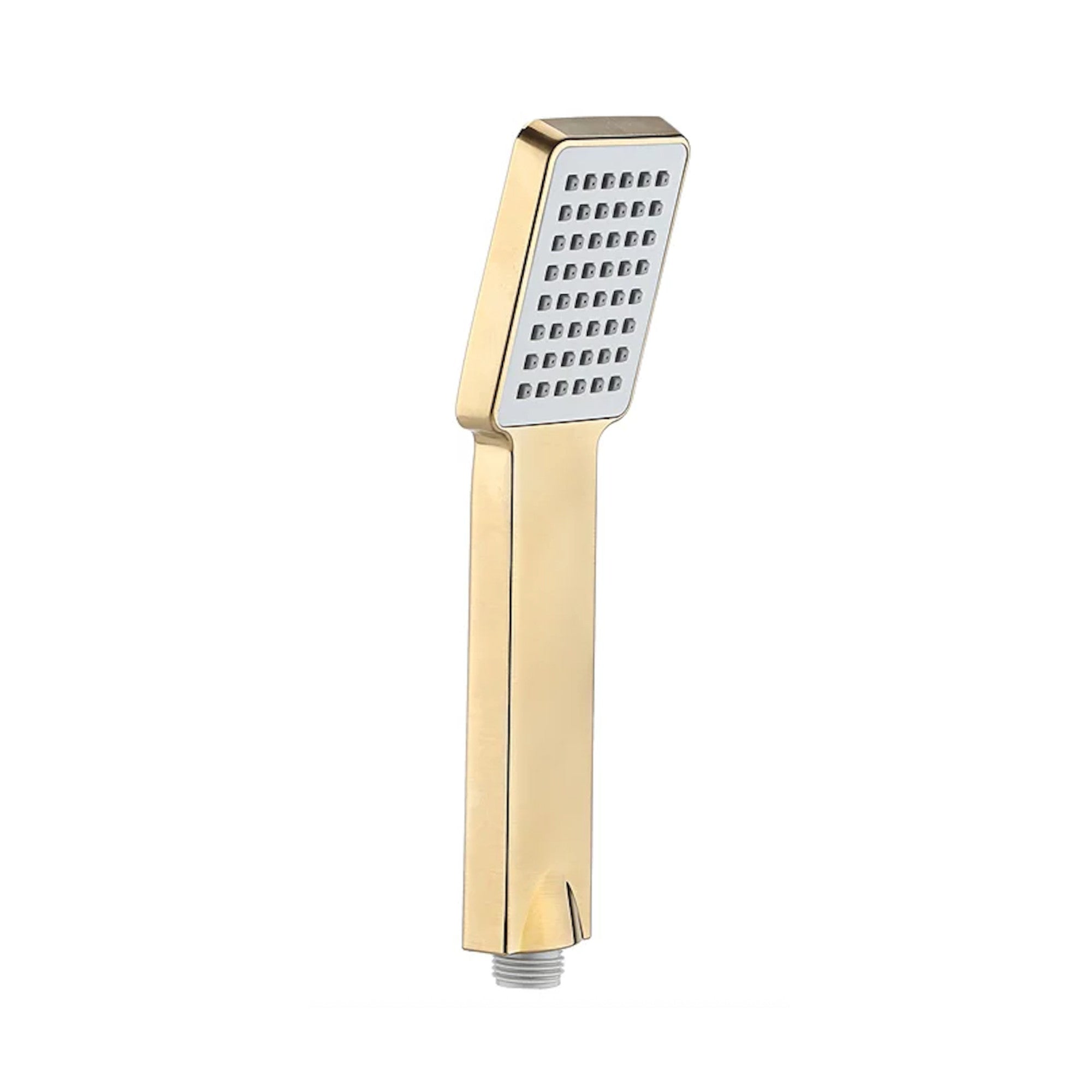 Square paddle hand shower - brushed brass