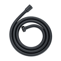 Buy Luxury brass rectangular hand shower kit incl. hose and wall bracket with outlet for concealed installation - black online UK