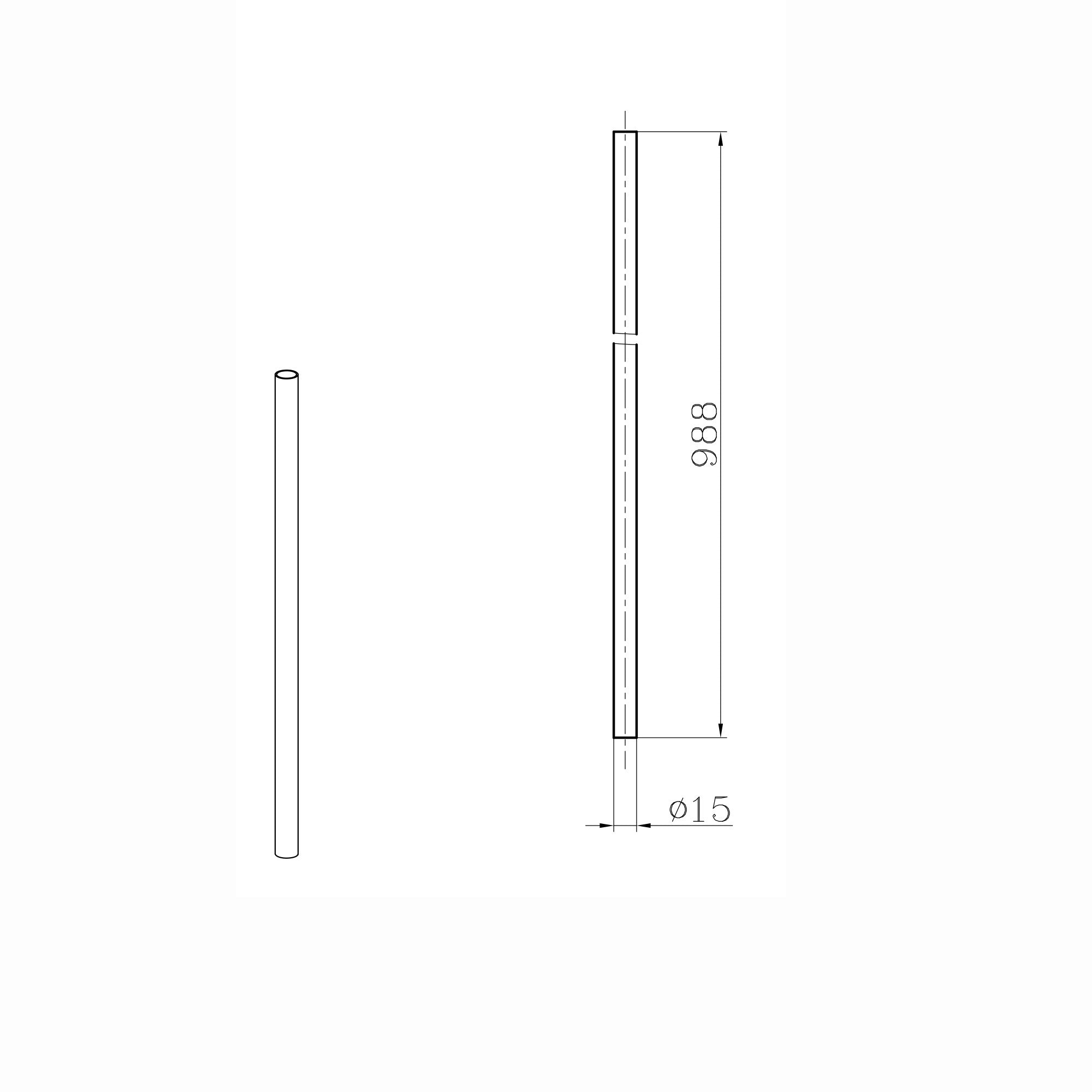 Vision shower rigid riser rail - chrome at £49.99 only - Enki