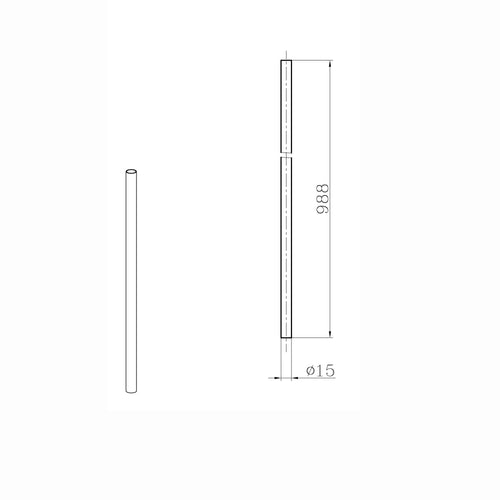 Buy Vision shower rigid riser rail - chrome online UK