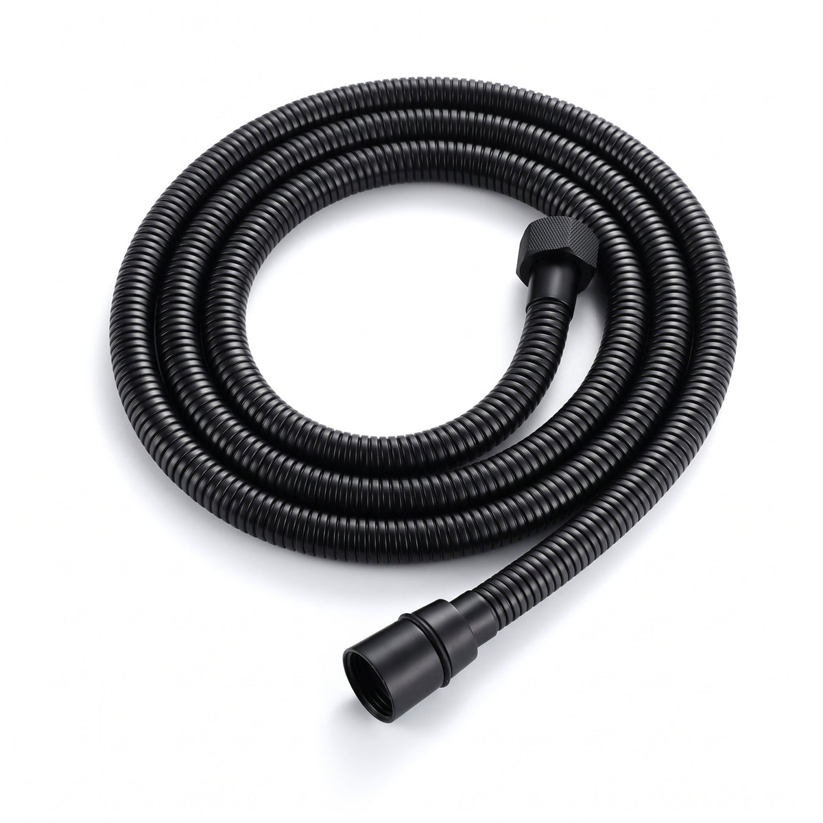 Flex shower hose stainless steel 1.5m standard bore - matt black
