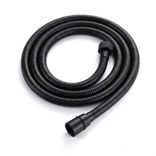 Flex shower hose stainless steel 1.5m standard bore - matt black