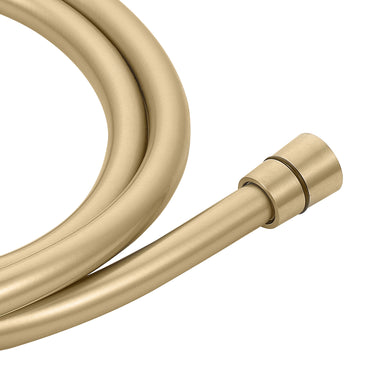 PVC shower hose 1.5m - brushed brass