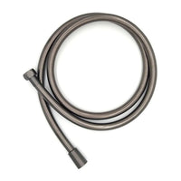 PVC shower hose 1.5m - gunmetal grey