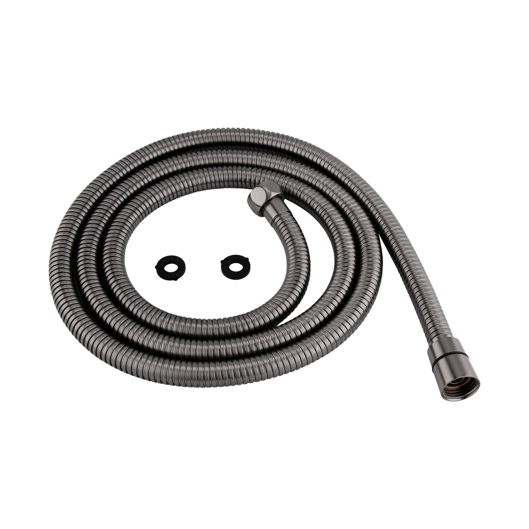 Flex shower hose stainless steel 1.5m standard bore - gunmetal grey