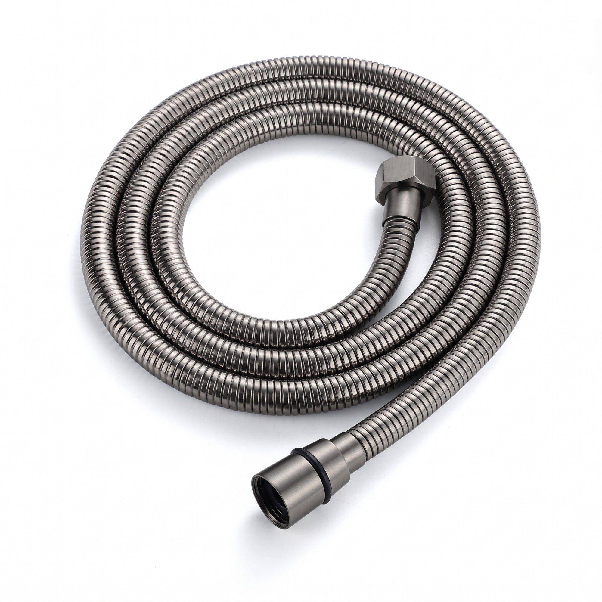 Flex shower hose stainless steel 1.5m standard bore - gunmetal grey