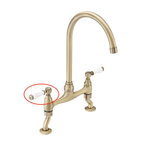 Buy Single handle for Astbury, Brompton - COLD - antique brass online UK