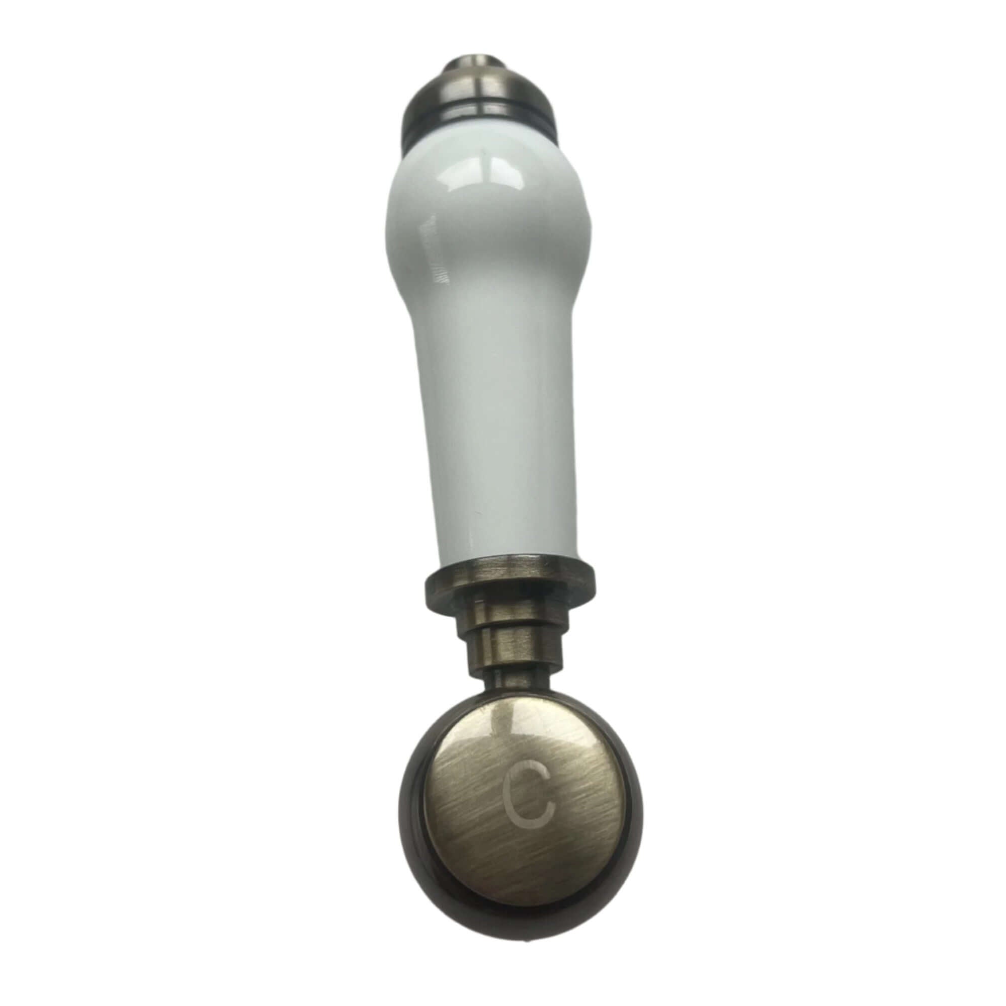 Single handle for Astbury, Brompton - COLD - antique brass