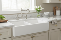 Langley Brushed Nickel Bridge Kitchen Sink Mixer Tap Traditional Colonial Crosshead