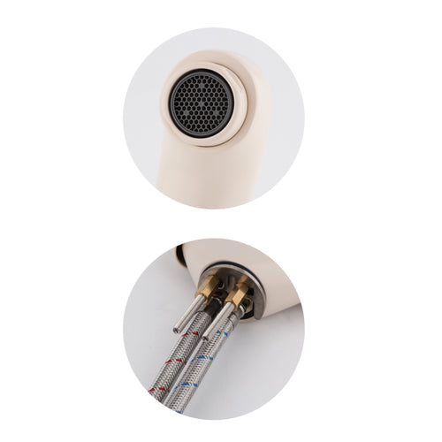 Buy Richmond kitchen sink mixer tap twin round knobs - cream online UK