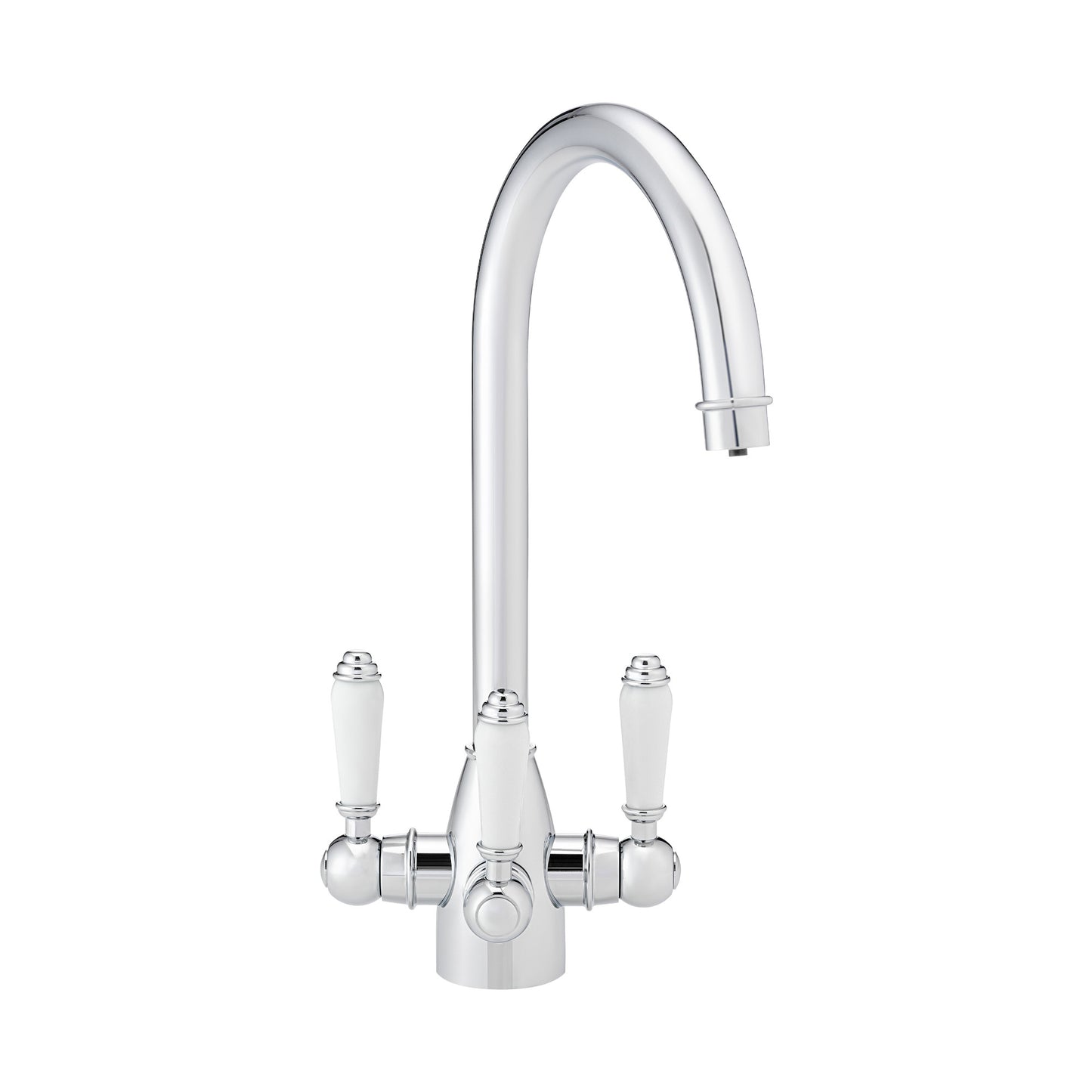 Cotswold traditional filter tap with ceramic levers - chrome