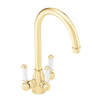 Buy Cotswold traditional filter tap with ceramic levers - gold online UK