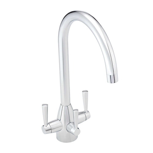 Buy Icon modern filter tap with twin levers - chrome online UK