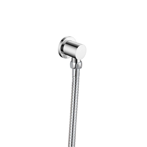 Buy Round shower outlet elbow solid brass - chrome online UK
