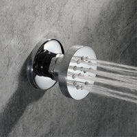 Round shower body jet - chrome