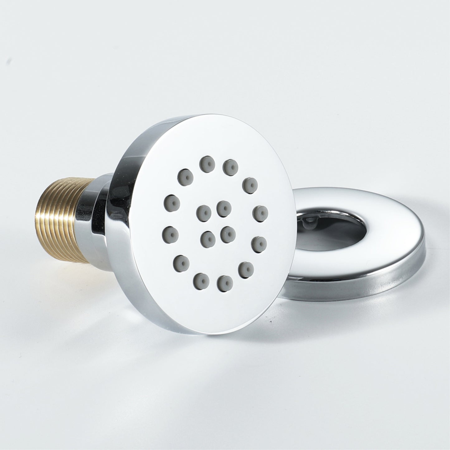 Round shower body jet - chrome