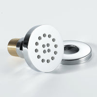 Round shower body jet - chrome