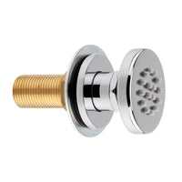 Round shower body jet - chrome