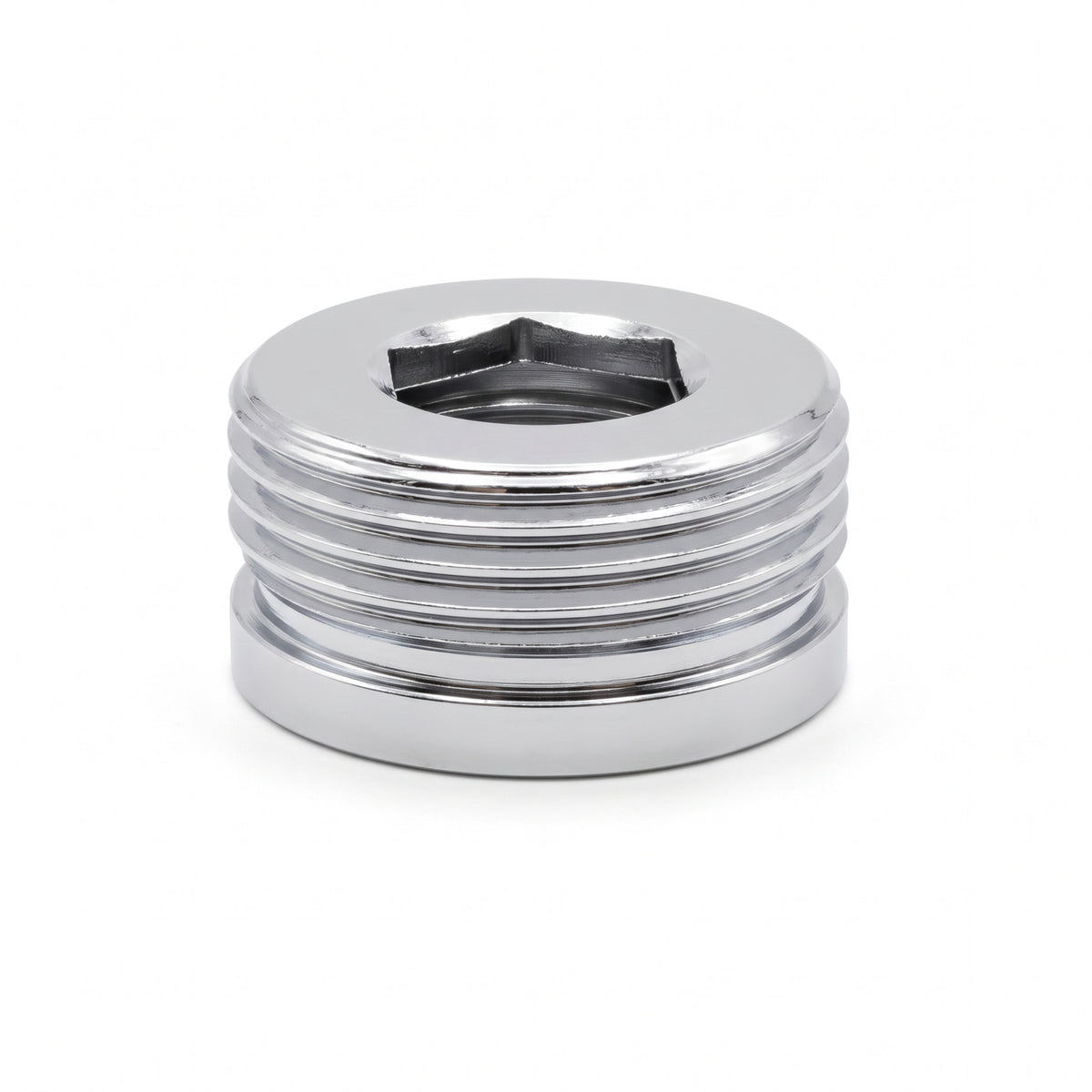 Shower adaptor 1/2" female to 3/4" male - chrome