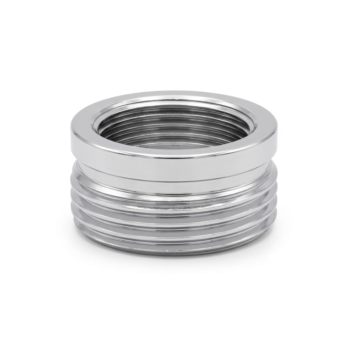 Shower adaptor 1/2" female to 3/4" male - chrome