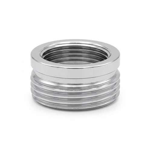 Shower adaptor 1/2" female to 3/4" male - chrome