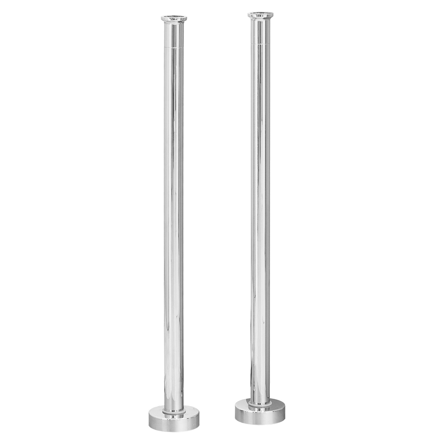 Bath mixer tap standpipes - chrome