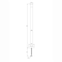 Bath mixer tap standpipes - chrome