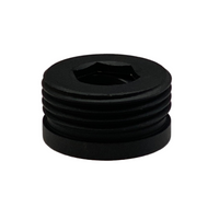 Shower adaptor 1/2" female to 3/4" male - black
