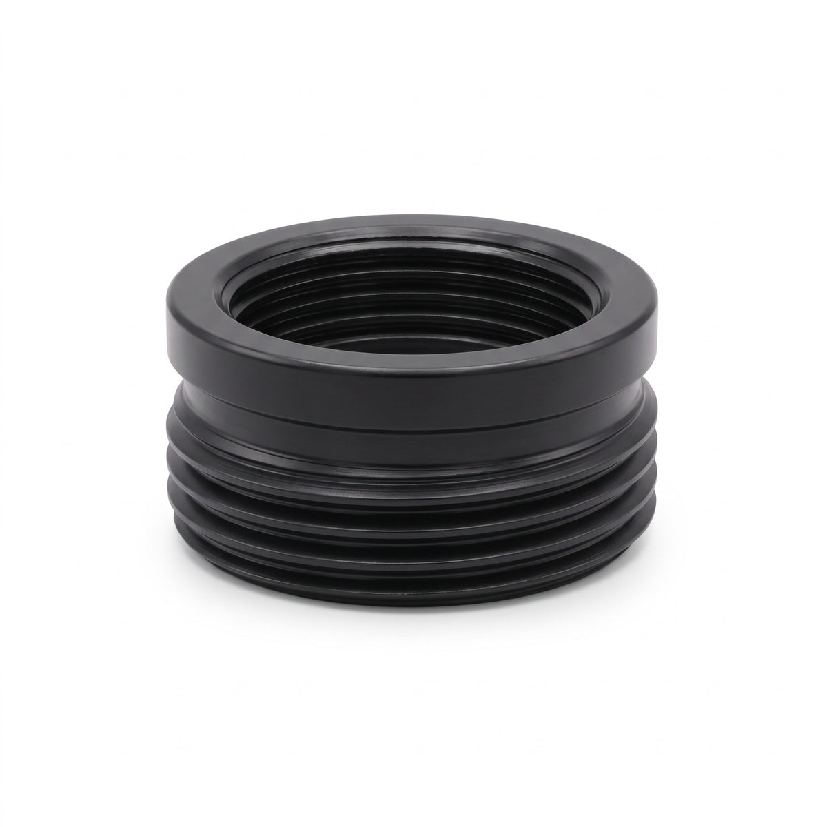 Shower adaptor 1/2" female to 3/4" male - black
