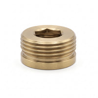 Shower adaptor 1/2" female to 3/4" male - brushed brass