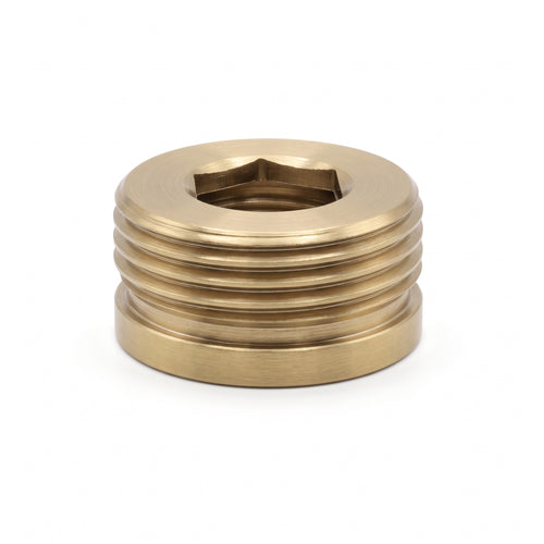 Shower adaptor 1/2" female to 3/4" male - brushed brass
