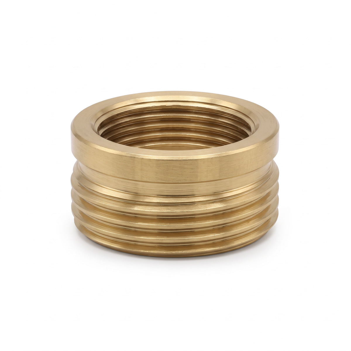 Shower adaptor 1/2" female to 3/4" male - brushed brass