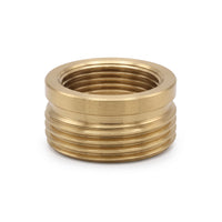 Shower adaptor 1/2" female to 3/4" male - brushed brass
