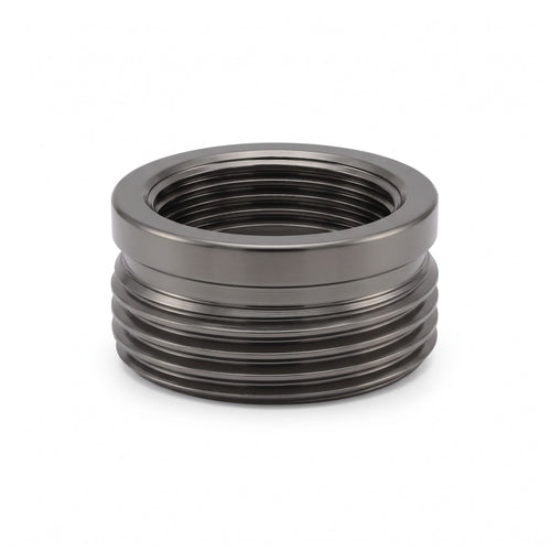 Shower adaptor 1/2" female to 3/4" male - gunmetal grey