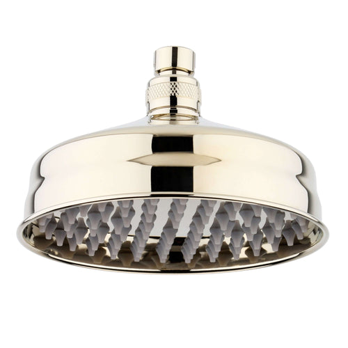 Buy Traditional shower head apron rose brass 150mm - gold online UK