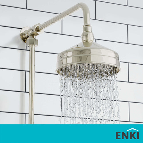 Buy Traditional shower head apron rose brass 150mm - gold online UK