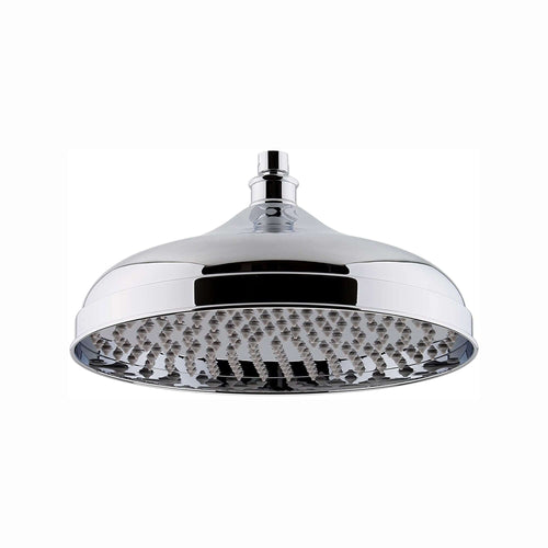 Buy Traditional shower head apron rose brass 300mm - chrome online UK