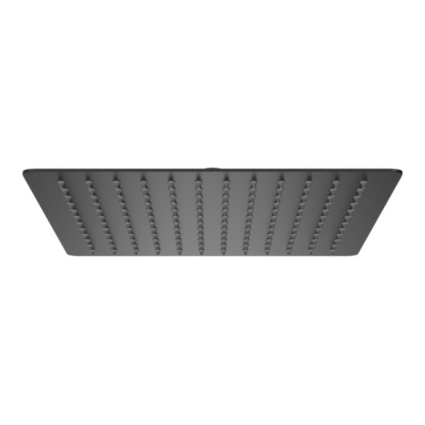 Square ultra slim shower head stainless steel 300mm - gunmetal grey