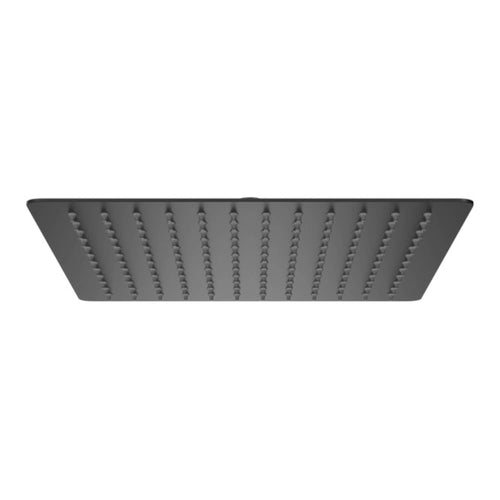 Buy Square ultra slim shower head stainless steel 300mm - gunmetal grey online UK