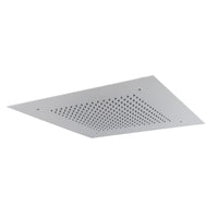 Buy Square recessed 400mm shower head stainless steel - chrome online UK